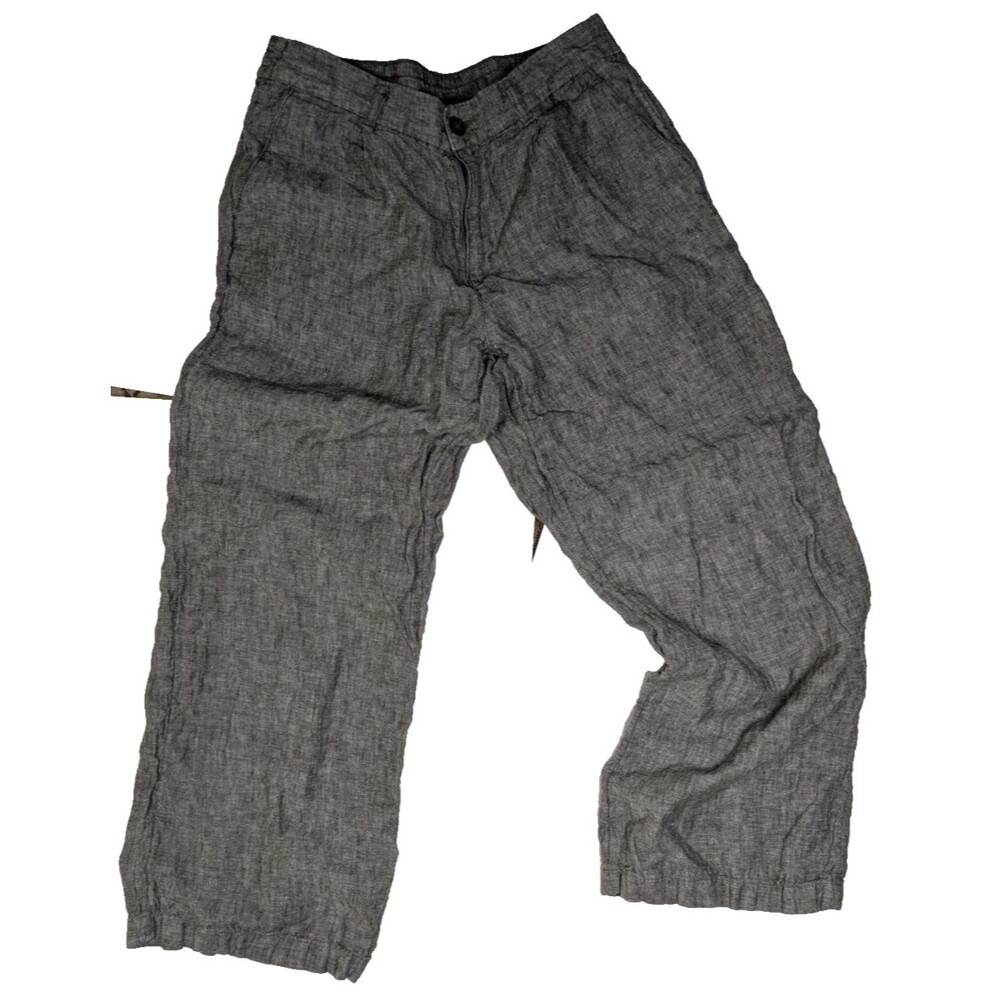 Lands End Lightweight Linen Chinos High-Rise Size 12p